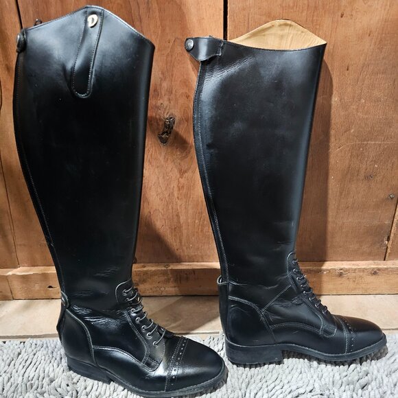 Size 8.5 Women's Derby dressage riding boots - Picture 2 of 7
